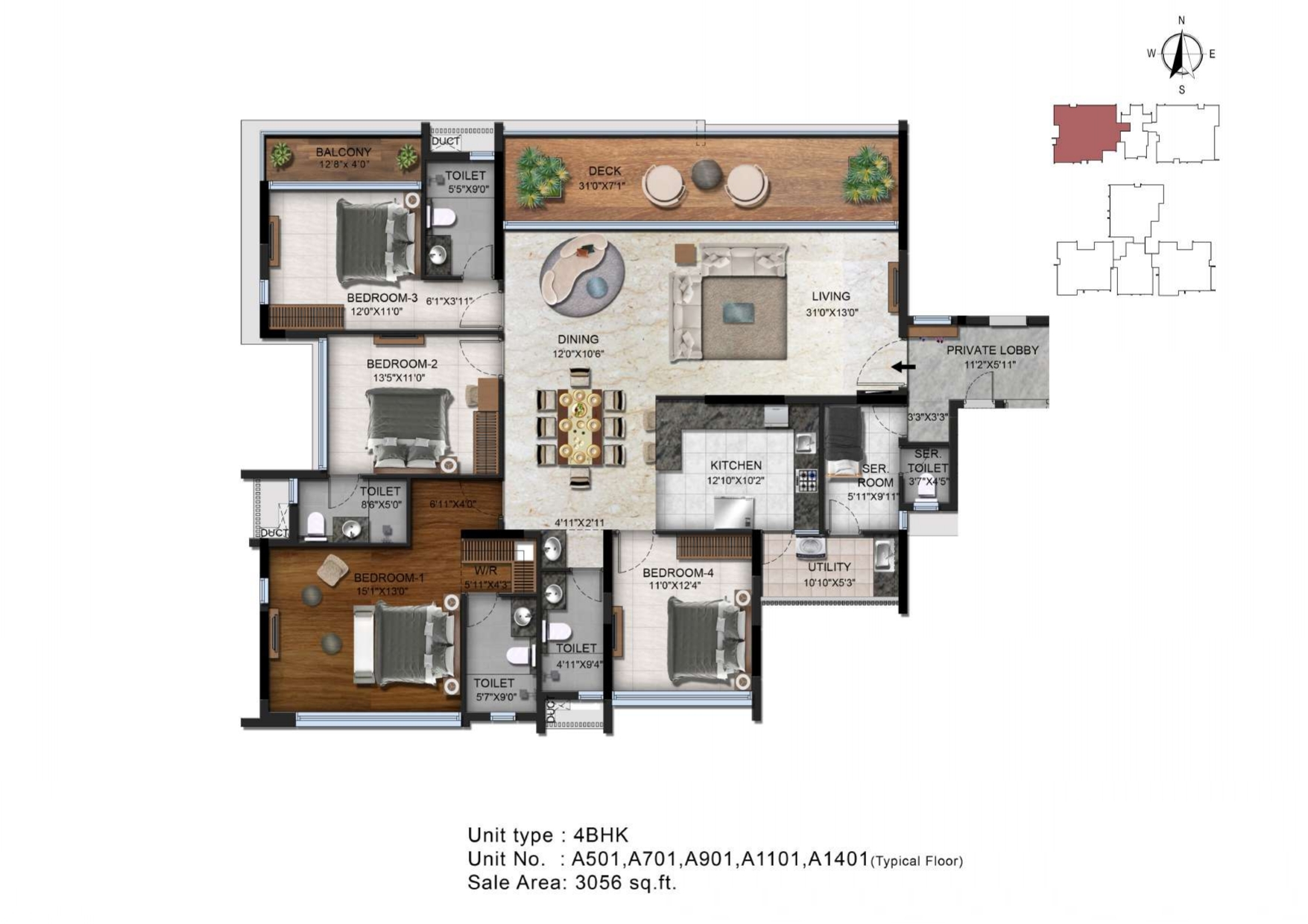 4 BHK -01